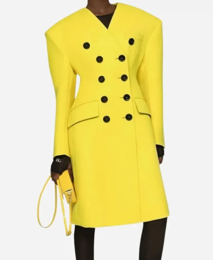 Kate Walsh Emily In Paris S03 Yellow Coat