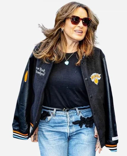 Knicks Mariska Hargitay Varsity Jacket