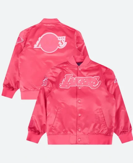 Lakers Triple Pink Varsity Jacket