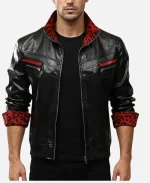 Final Fantasy VII Remake 7 Video Game Leslie Kyle Leather Gaming Halloween Jacket