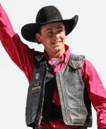 Logan Hay NFR Las Vegas Leather Vest