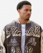 Louis Russell Celebs Go Dating Seasaon 14 Hombers 13 2013 Brown Leather Bomber Jacket