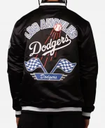 MLB Los Angeles Dodgers Rally Drive Black Varsity Jacket