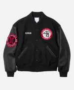 Malcolm Supreme 40 Acres Black Letterman Varsity Jacket For Sale