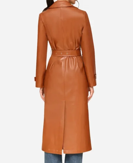 Masha Dmitrichenko TV Series Nine Perfect Strangers 2025 Nicole Kidman Brown Leather Coat