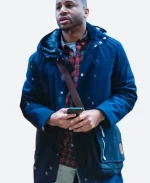 Meet Me Next Christmas Devale Ellis Blue Jacket