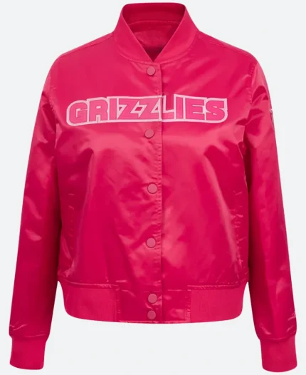 Memphis Grizzlies Triple Pink Letterman Varsity Jacket For Sale