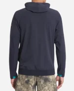 Miami Dolphins Nike Pitch Blue 2025 Rivalries Collection Sideline Anorak Half-Zip Hoodie Jacket