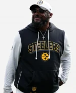 Mike Tomlin Steelers Sideline Sleeveless Hoodie For Sale