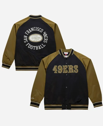 Mitchell & Ness 49ers Double Clutch Raglan Jacket