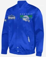 Morgan Wallen Seattle Seahawks Blue Satin Jacket