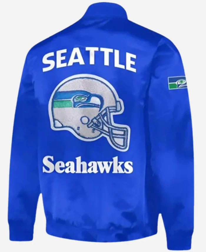 Morgan Wallen Seattle Seahawks Blue Satin Jacket For Sale