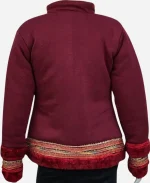 Movie Noelle Anna Kendrick Wool Red Jacket For Sale