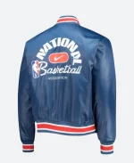 NBA 75th Anniversary Courtside Blue Varsity Jacket