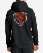 NFL Crucial Catch Chicago Bears Nike Black 2025 Sideline Standard Issue Dri-FIT Hoodie
