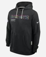 NFL Crucial Catch Dallas Cowboys Nike Black 2025 Sideline Standard Issue Dri-FIT Hoodie