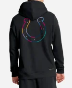 NFL Crucial Catch Indianapolis Colts Nike Black 2025 Sideline Standard Issue Dri-FIT Hoodie