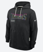 NFL Crucial Catch Tennessee Titans Nike Black 2025 Sideline Standard Issue Dri-FIT Hoodie