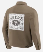 NFL x Darius Rucker 49ers Tan Trucker Jacket For Sale