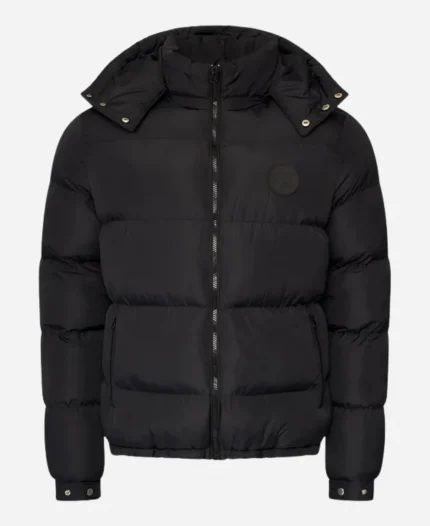 NOFS Black Puffer Jacket For Unisex