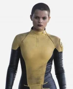 Negasonic Teenage Warhead Deadpool Brianna Hildebrand Yellow Leather Jacket