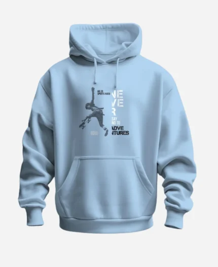 Never Say No Classic Blue Pullover Hoodie For Sale