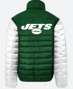 New York Jets Full-Zip Green & White Puffer Jacket For Sale