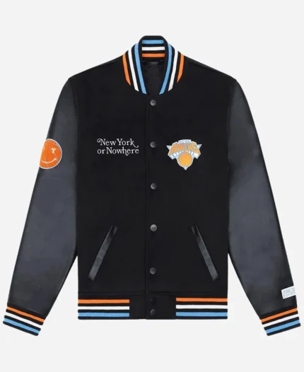 New York Knicks Mariska Hargitay Varsity Jacket For Sale