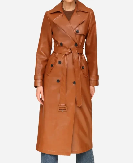 Nicole Kidman Nine Perfect Strangers S02 Leather Coat