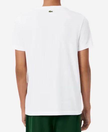 Novak Djokovic X Lacoste The Goat White Pullover T-Shirt For Sale