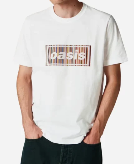 Oasis x Paul Smith Stripe Logo T-Shirt