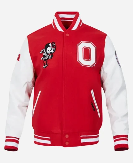 Ohio State University Red Varsity Jacket