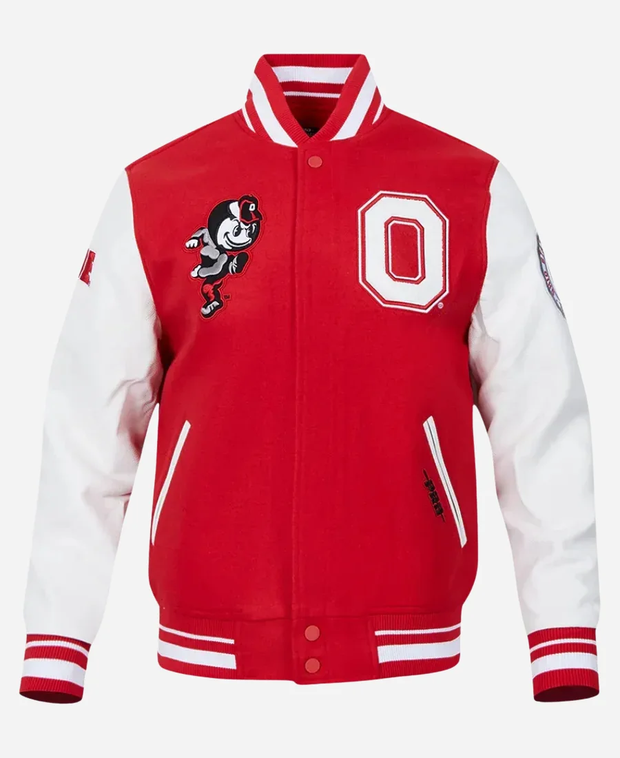 Ohio State University Red Varsity Jacket Ohio State University Red Varsity Jacket