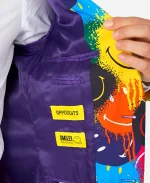  Halloween Smiley Drip Multicolor Suit For Sale