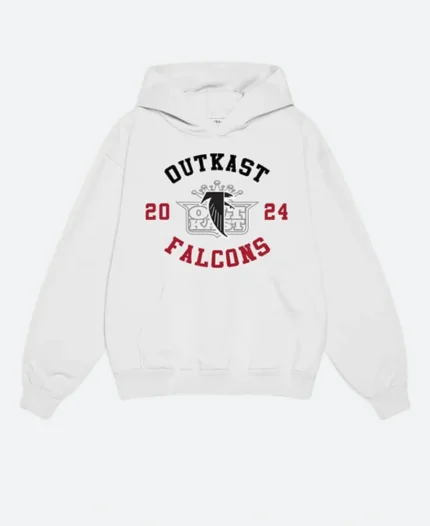 Outkast X Altanta Falcons White Pullover Hoodie For Sale