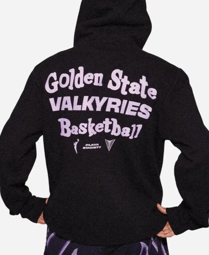 Playa Society Golden State Valkyries Black Hoodie