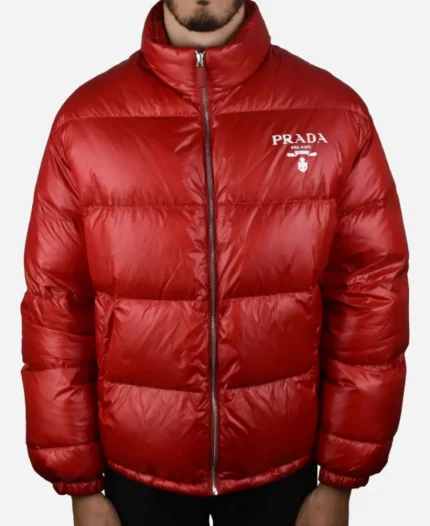 Prada Puffer Red Jacket