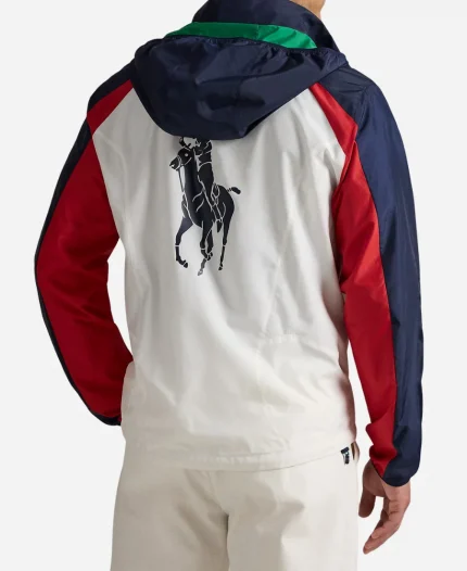 Ralph Lauren US Open Umpire White Hooded Track Jacket