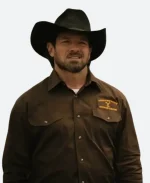Rip Wheeler Yellowstone S05 Dutton Ranch Brown Shirt