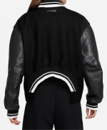 SNL Caitlin Clark Black Varsity Jacket