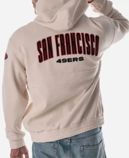 San Francisco 49ers The Wild Collective Corduroy Beige Hoodie 