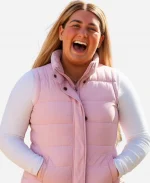 The Inheritance Emily Pink Puffer Vest For Sale