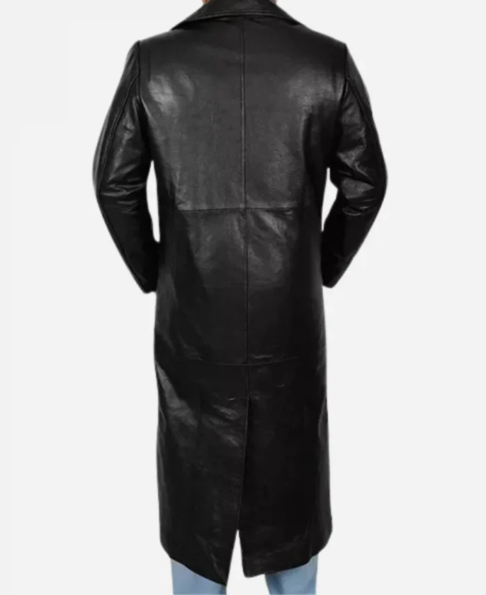 The Undertaker Leather Black Coat