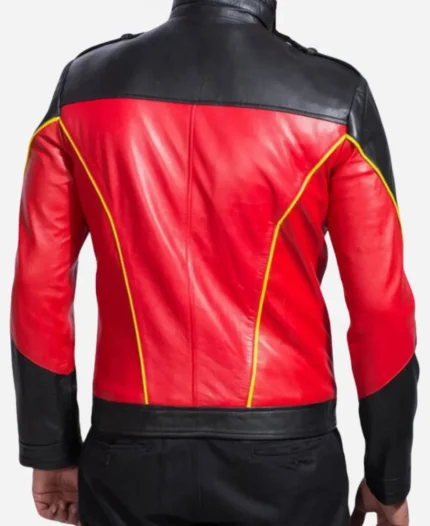Tim Drake Batman Red Robin Leather Jacket For Sale