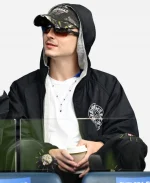 Timmothée Chalamet Chelsea vs. Fulham Chrome Hearts Black Hooded Jacket