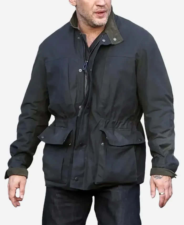 Tom Hardy MobLand Harry Da Souza Black Jacket