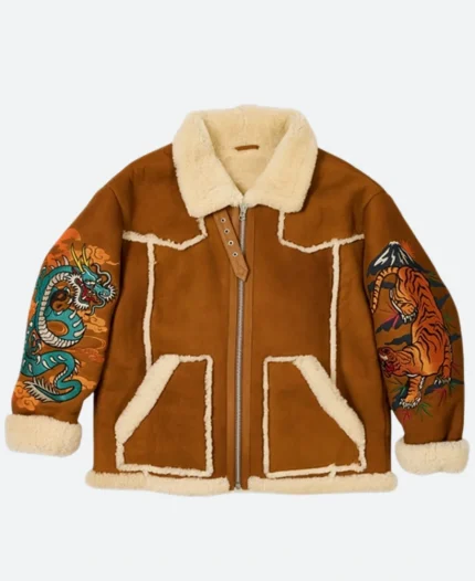 UGG X Palace Shearling Suede Leather Jacket