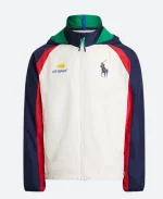 US Open Umpire Ralph Lauren White Hooded Track Jacket