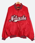 University Of Nebraska Red Letterman Varsity Jacket For Sale