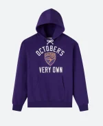 Wilfrid Laurier University OVO Purple Pullover Hoodie For Sale